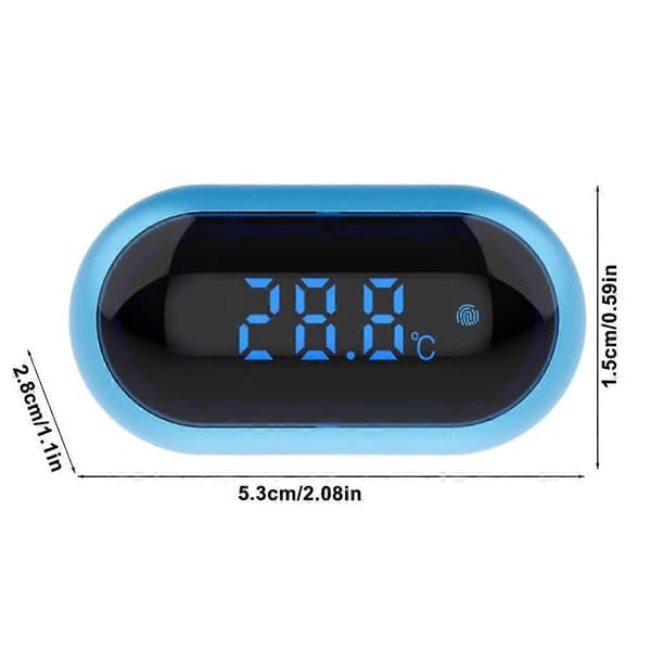 Akvariumtermometer, digital akvariumtermometer med pekskärm och LED digital display