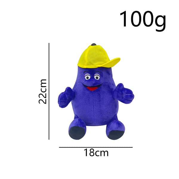 Grimas Gul Hatt Plyschleksak