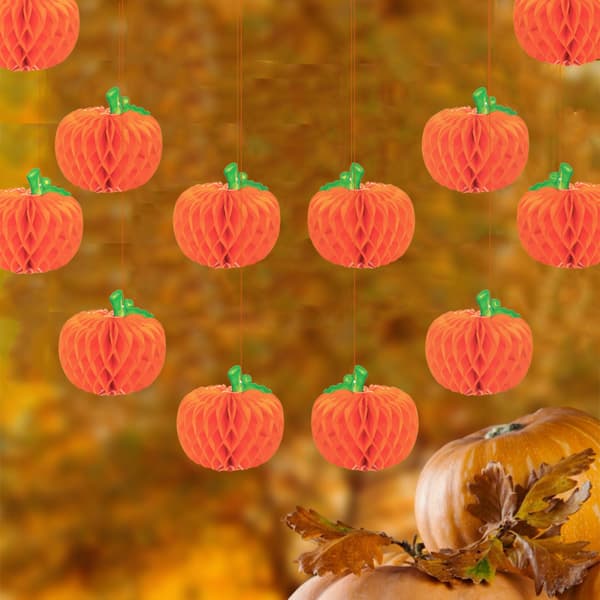 4 stycken 3D Papperspumpa Honeycomb Hängande Dekoration