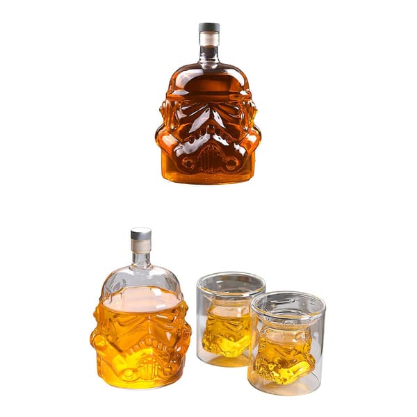 Star Wars White Trooper Karaffset med 2 Glas för Whiskey