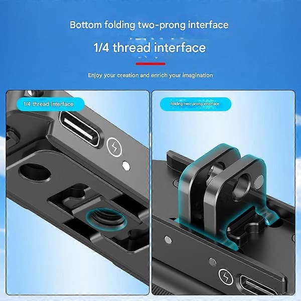 För Insta360 3S Snabbkopplingsladdningsbas Kameradapter Tillbehör