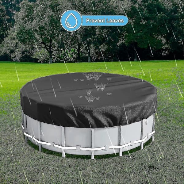 (3 m) Rektangulär Poolskydd, Familjepoolskydd, solpoolskydd för enkel installation, dammtätt, regntätt, hållbart