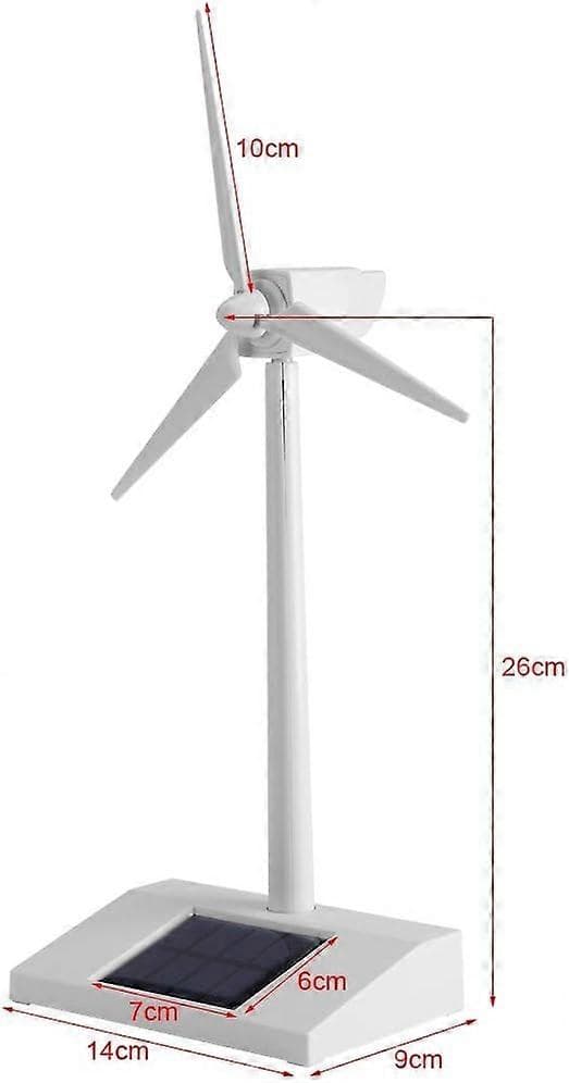 Mini solcellsdriven vindturbin, mini solcellsdriven väderkvarnsleksak för barn