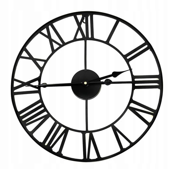 Väggklocka Asato Svart 60cm