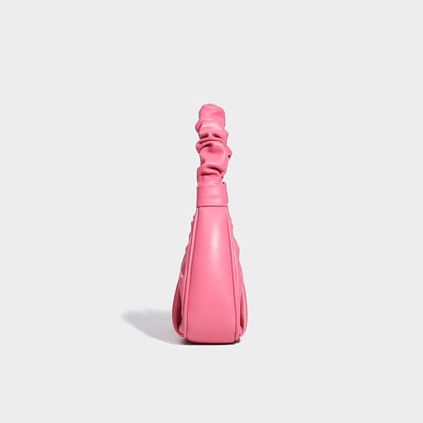 Designer Rynkad Handväska Damväska Rosa