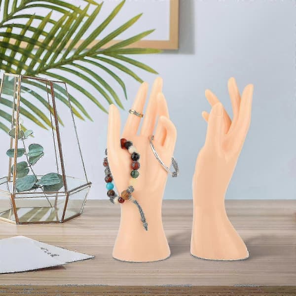 1 par kvinnlig skyltdocka hand multifunktionell för fingerringfotografering