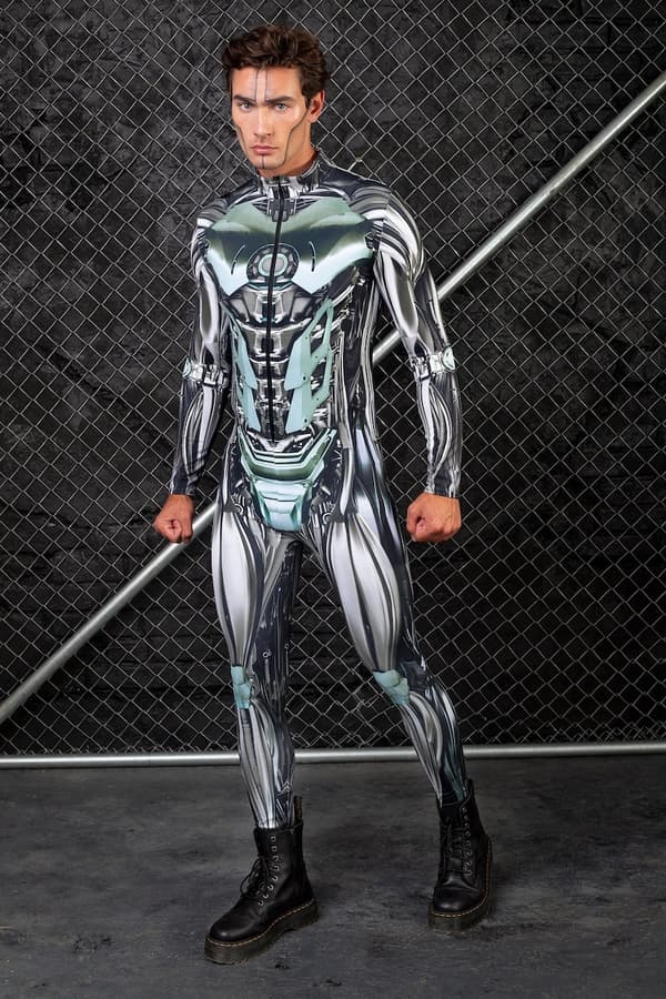 (M) Robotdräkt Herr Halloween Kostymer