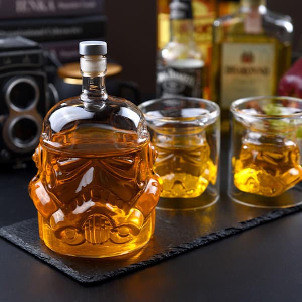Star Wars White Trooper Karaffset med 2 Glas för Whiskey