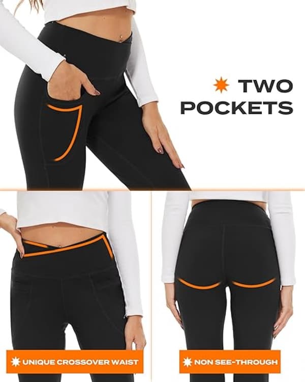 Högmidjade Bootcut-byxor för dam med magkontroll