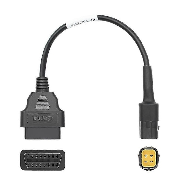 OBD2 Diagnostisk Adapterkabel för Reparation av Jordbruksmaskiner för Kubota Diagmaster Python