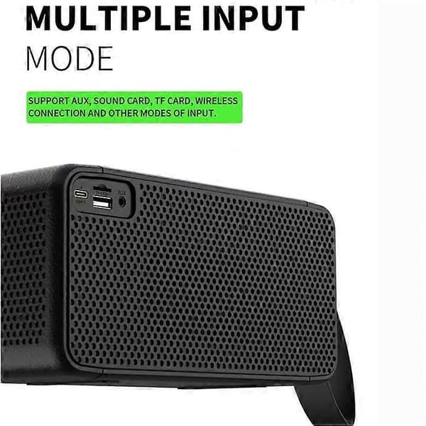 BeigeM1 20W Portabel Trådlös 3D Stereo Subwoofer Bluetooth-högtalare Stöder FM / TF-kort / USB-hårddisk