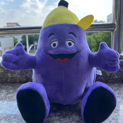 Grimas Gul Hatt Plyschleksak