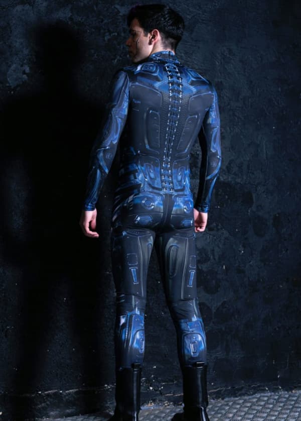 (M)Cyber Spandexdräkt för män, Halloweenkostym