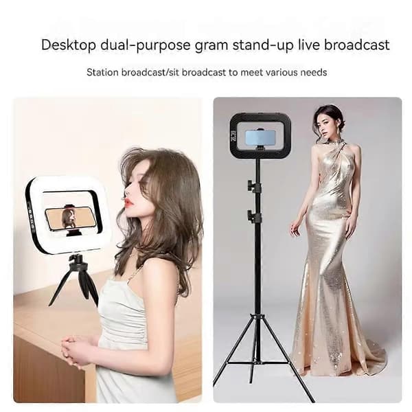 Professionell LED Ring Light Fotografisk Selfie Ringbelysning
