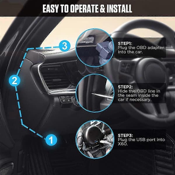 X60 HUD OBD Hastighetsmätare Universal