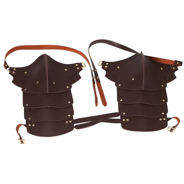 Steampunk axelskydd för män, PU-läder, retro, medeltida axelskydd