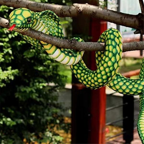 Simuleringsdocka Cobra Plyschleksak Lång Python Docka Trasdocka Zodiak Lindad Orm Falsk Orm Rekvisita 80cm