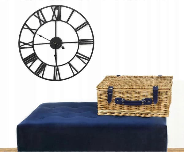 Väggklocka Asato Svart 60cm