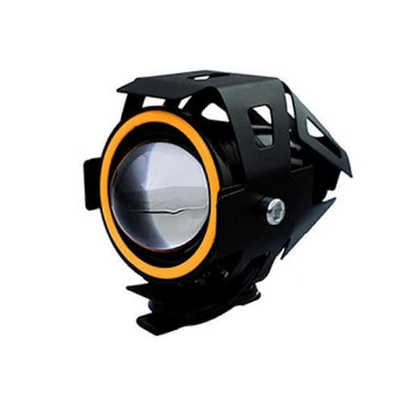 Motorcykelstrålkastare för U7 125W LED med spot- och helljus 2pcs blue light