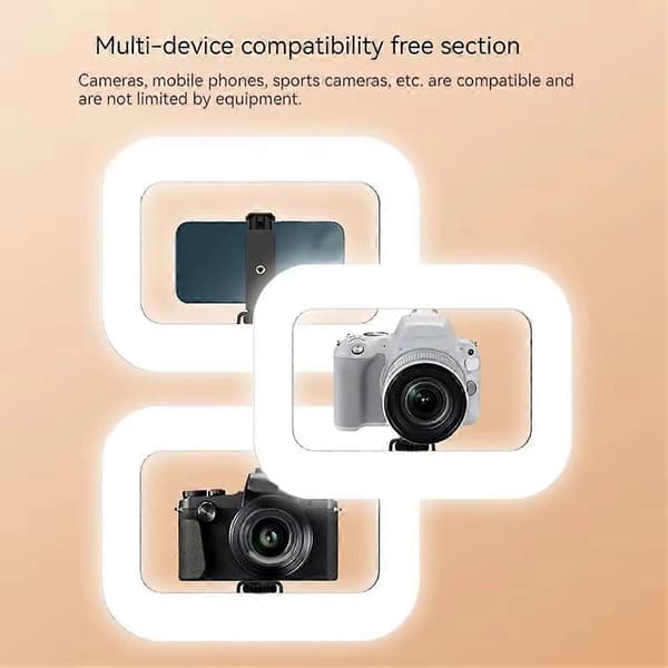 Professionell LED Ring Light Fotografisk Selfie Ringbelysning