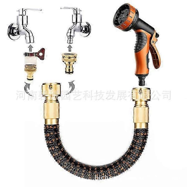 Pocket Hose Copper Bullet Expanderbar Trädgårdsslang Mönster Tum Spray 25 FT Patenterad Blyfri Ultralätt Solid Koppar 100FT