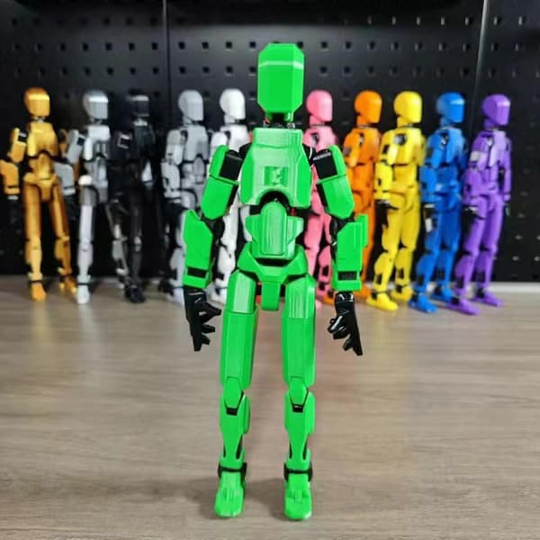 Titan 13 3D-printad robotactionfigur - 50% rabatt green black