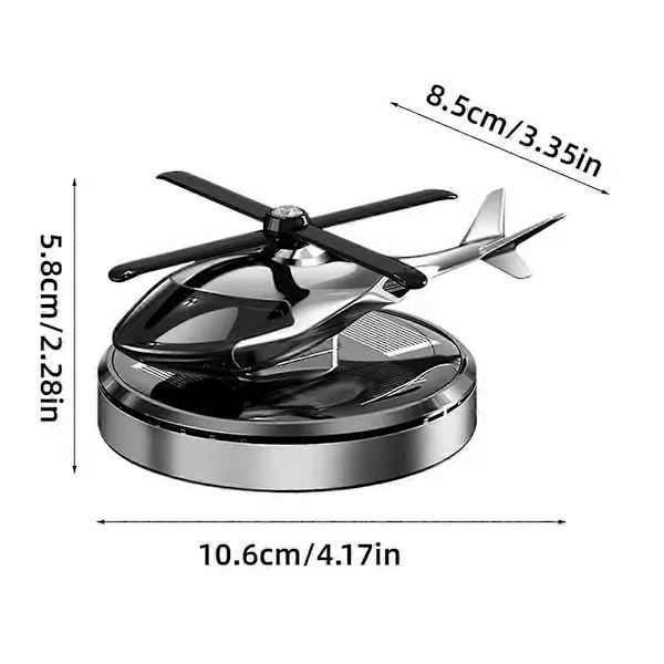 Bil Luftfräschare Solcellsdriven Helikopter Dekoration Bil Parfym Diffuser