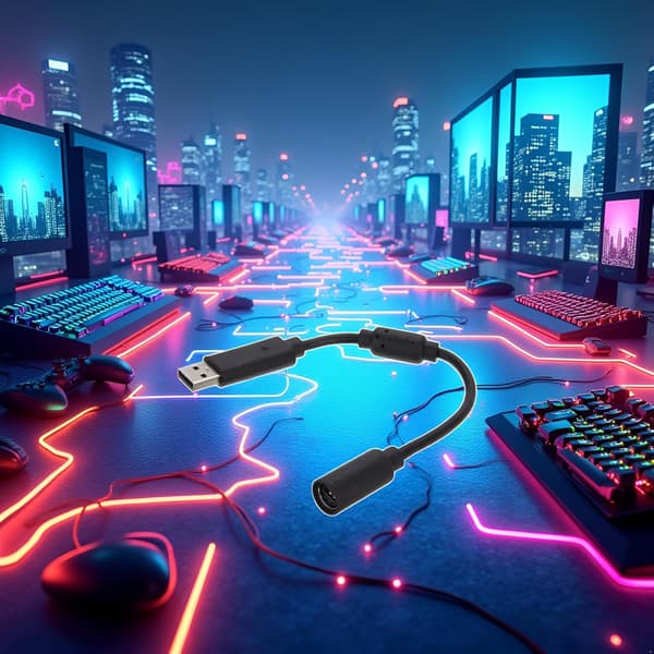 USB Breakaway Förlängningskabel Adapter Kompatibel Xbox 360 Trådbunden Gamepad Kontroller