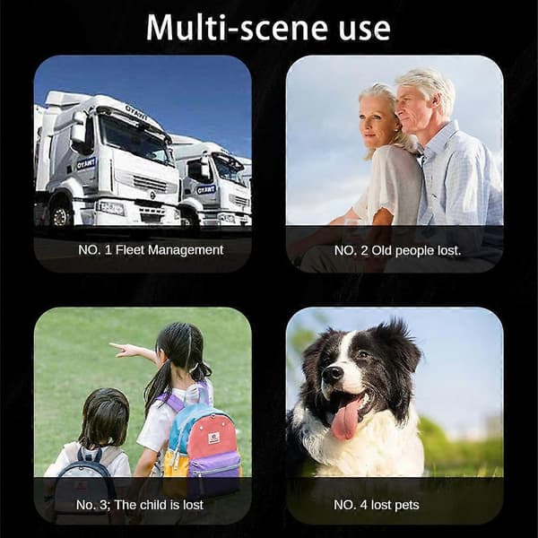 3st GF10 Mini GPS Tracker Magnetisk Realtidslokalisering Anti-förlorad Enhet Husdjur
