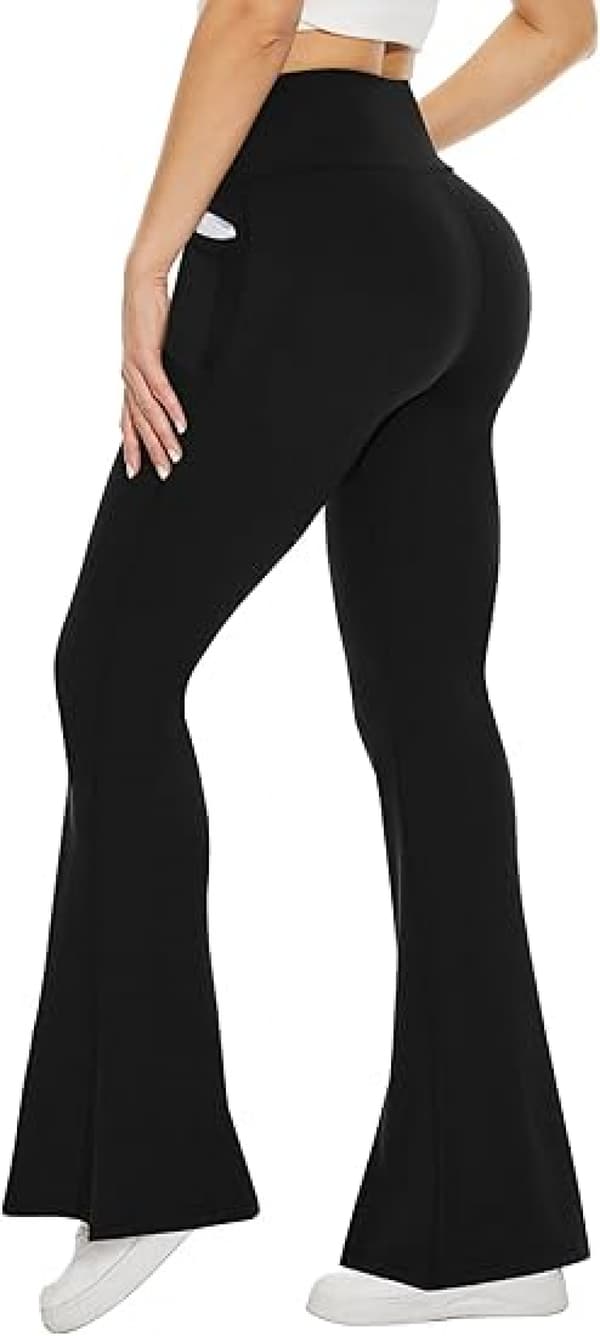 Högmidjade Bootcut-byxor för dam med magkontroll
