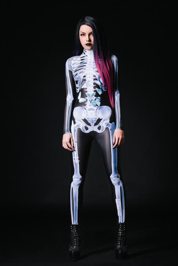 (XL) Halloween Skelett Dräkter