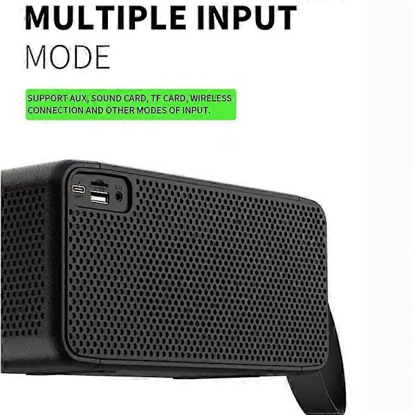 BlackM1 20W Bärbar Trådlös 3D Stereo Subwoofer Bluetooth Högtalare Stöder FM / TF-kort / USB-Hårddisk