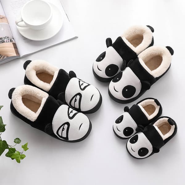 Barn Hemtofflor Panda Tofflor för Barn Småbarnstofflor Vinter