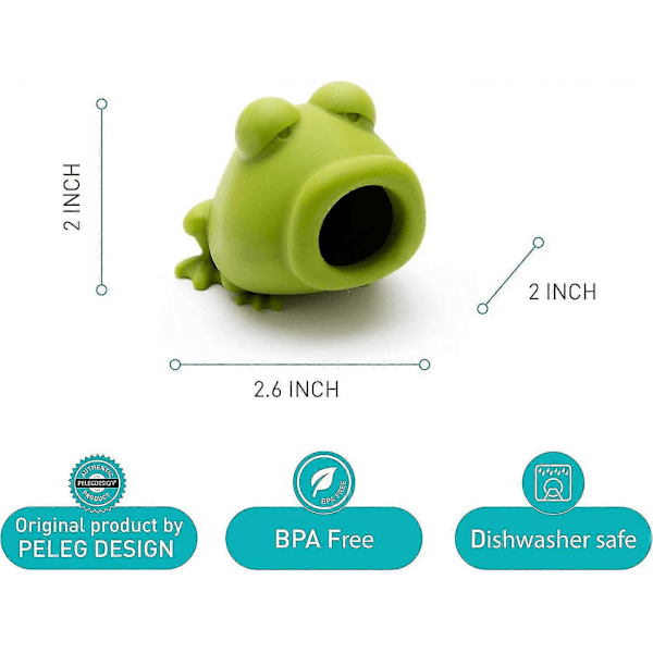 Äggseparator Äggula Groda Silikon Grön Groda Separering Äggula Ägguleseparator