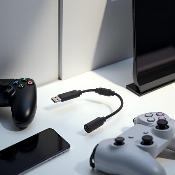 USB Breakaway Förlängningskabel Adapter Kompatibel Xbox 360 Trådbunden Gamepad Kontroller