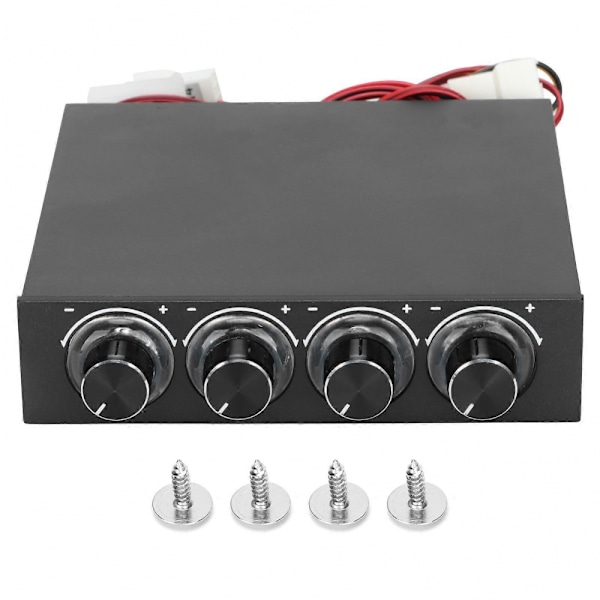 Kylfläktkontroller Humaniserad Brusreducering Multifunktionell PWM Hastighetskontroller 5V-12V