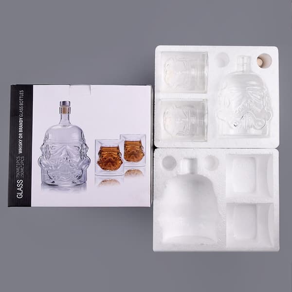Star Wars White Trooper Karaffset med 2 Glas för Whiskey