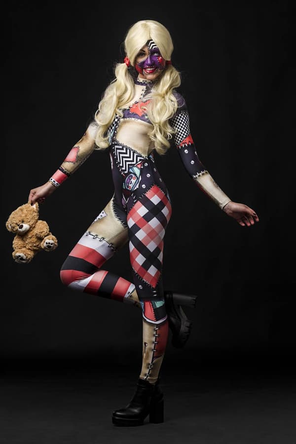 (L) HALLOWEEN TRASdocka Kostym Halloween Kostym