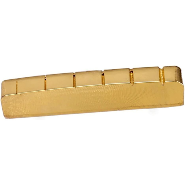6-strängad 42 mm slitsad mässingssadel för LP EPI elgitarr, reservdelar
