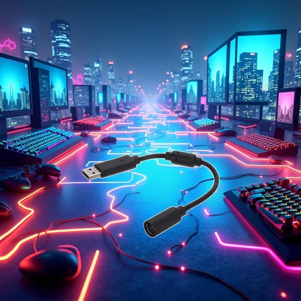 USB Breakaway Förlängningskabel Adapter Kompatibel Xbox 360 Trådbunden Gamepad Kontroller