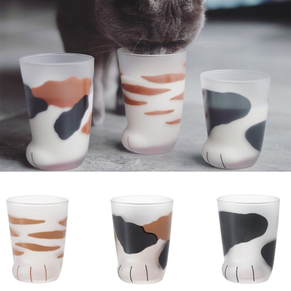 1 st söt katt tass glas tiger tass mugg kontor kaffemugg