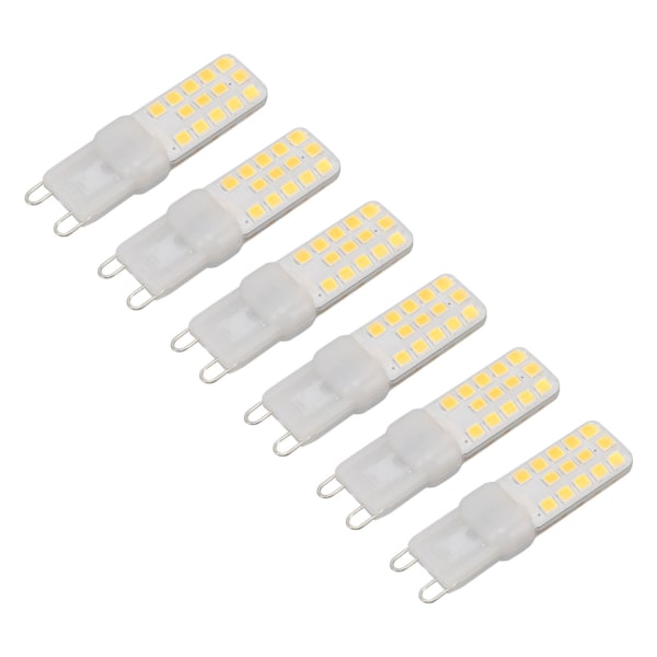 6PCS G9 LED-lampa Dimbar 5W 450LM 28 Pärlor Hushåll