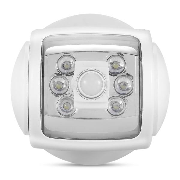 6V 360 graders roterande aktiverad sensor LED-lampa utomhusvägg