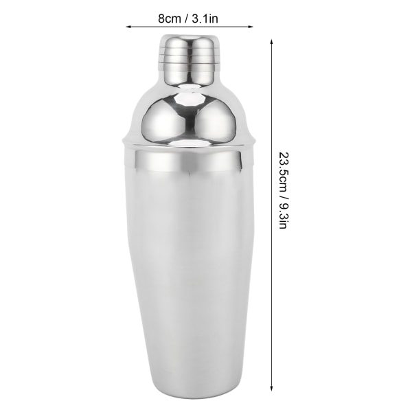 22 st/set 750 ml Cocktailshaker Kit Rostfritt Stål Barware Bar