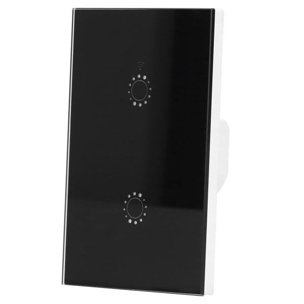 LED Smart Light Switch WiFi Vägg Touch 2 Gang för Amazon Alexa Intelligent Voice APP Control AC 95‑250V