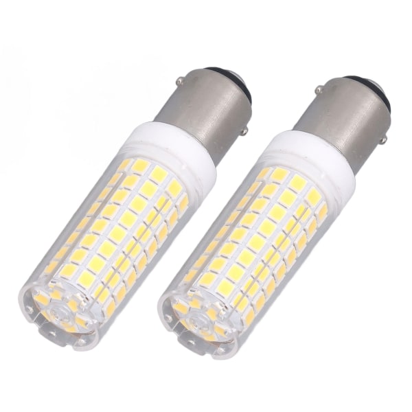 2 st LED-majslampa BA15D 10W Dimbar Energisparande 102LED