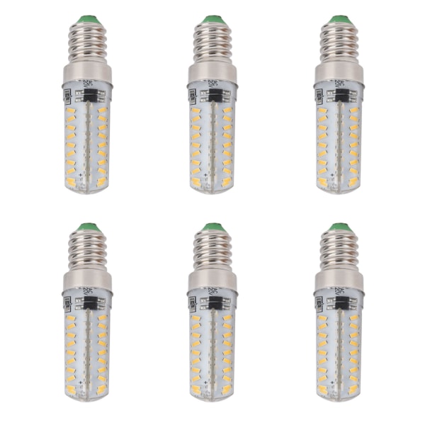 6PCS 72LED Ljuskälla Liten E14 Lampa 5W 220V Silikon Tak