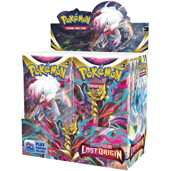 REA! 360 st Presentförpackning Evolving Skies Booster Pack för Barn Tecknad Söt Lekkort Papper (SS11 Lost Origin) SS11 Lost Origin