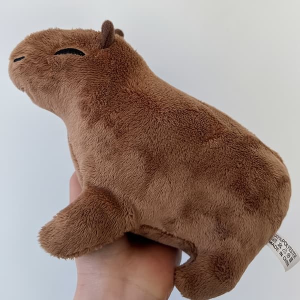 22,35 cm Capybara Plyslegetøj Blødt Udstoppede Dyr Gave Brown