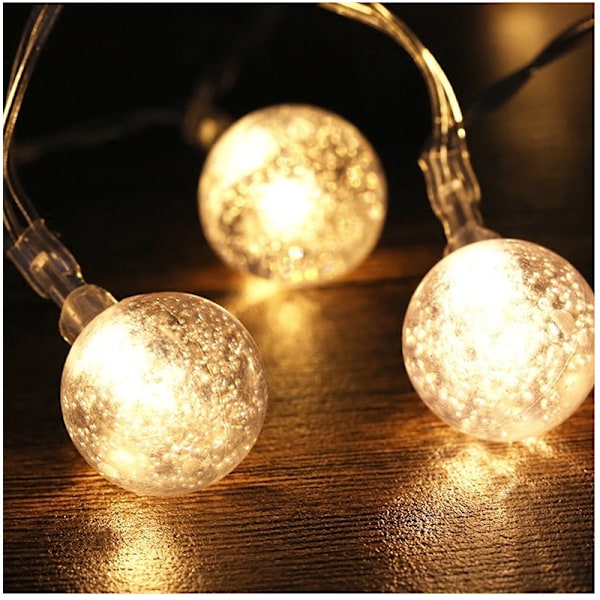Julbelysning Julgran Färgade Lampor Juldekoration LED-belysning Slinga Varmvit Warm White 6M 40led USB